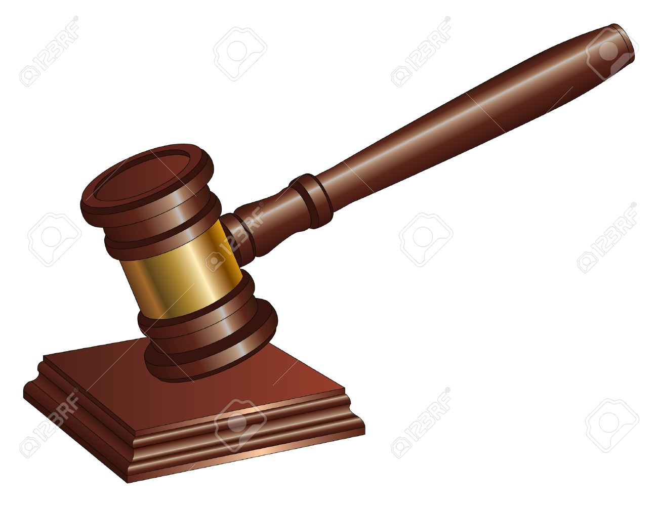 gavel is an illustration of a gavel used by court judges and