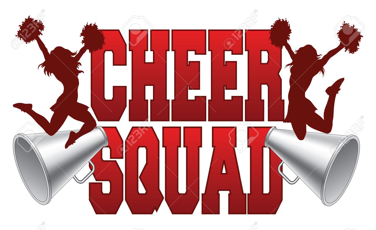 Cheer Squad Is An Illustration Of A Cheer Squad Design For Cheerleaders Includes A Two Jumping Cheerleaders And Megaphones Royalty Free Cliparts Vectors And Stock Illustration Image 32054074