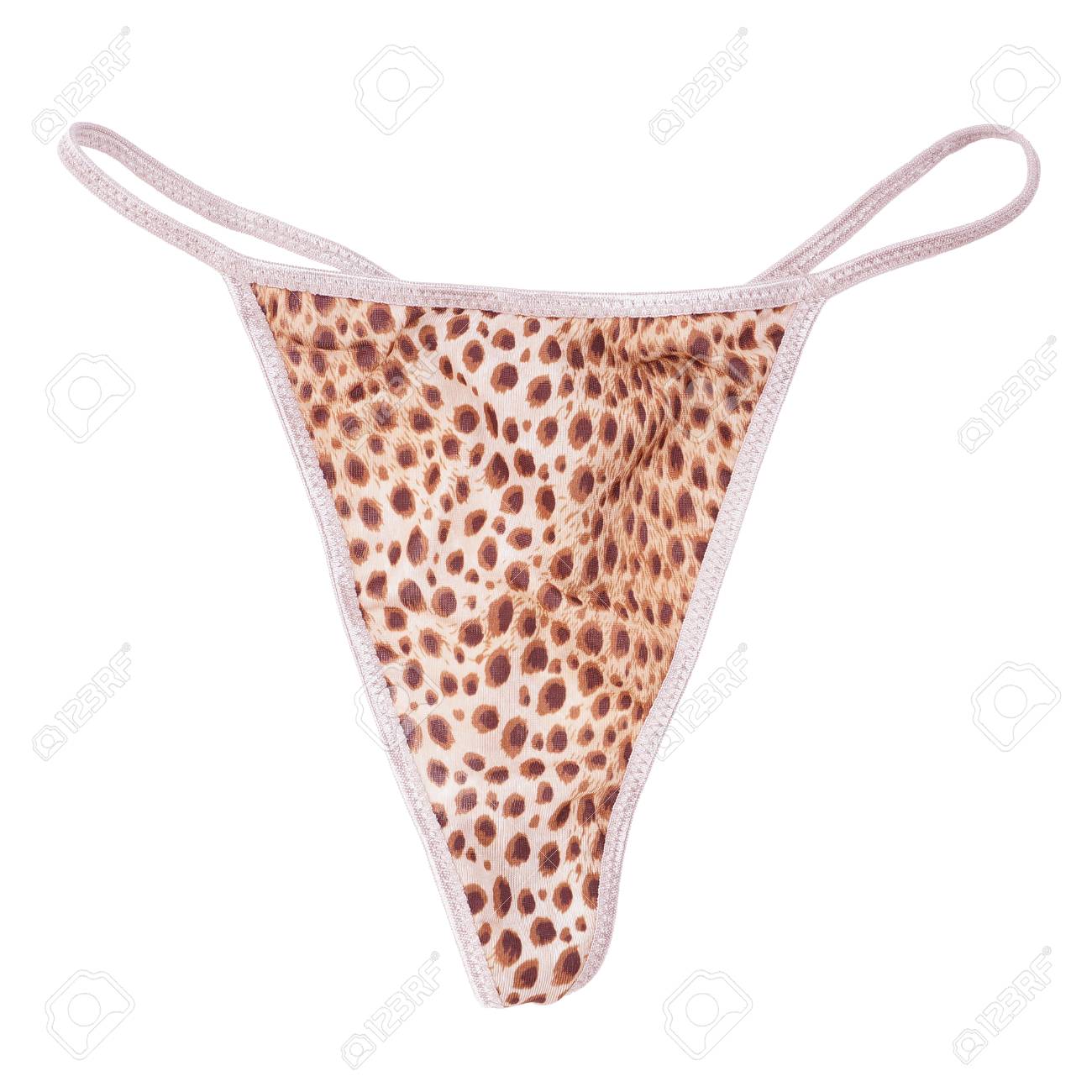 string léopard femme