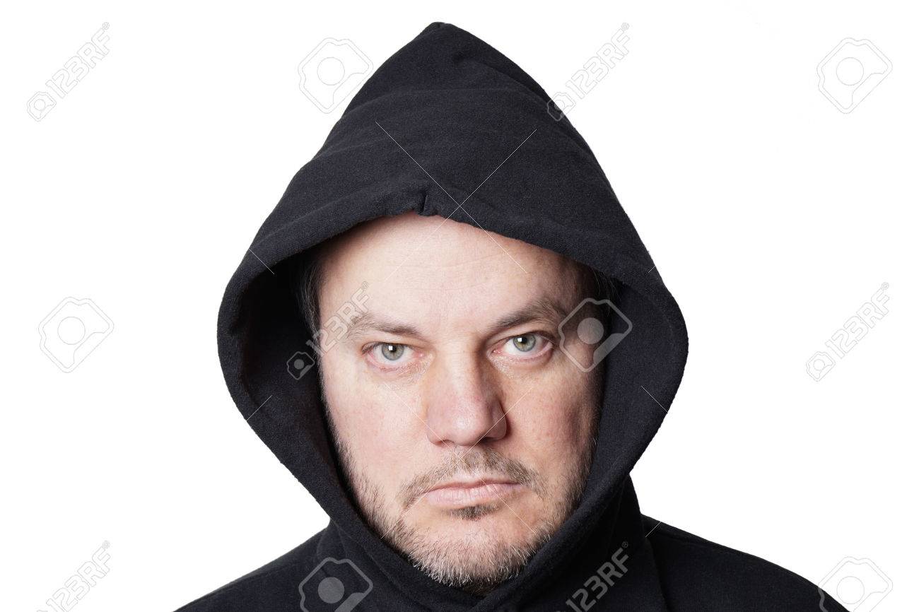 man wearing black hoodie