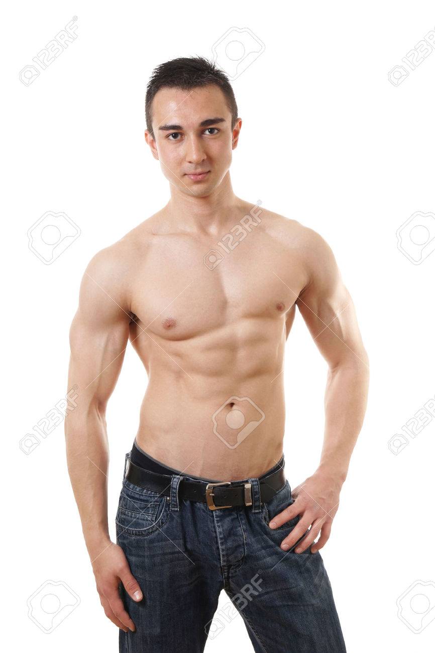 筋肉のついた引き締まった体のフィットネスの概念と上半身裸の若い男 の写真素材 画像素材 Image 筋肉のついた引き締まった体のフィットネスの概念と上半身裸の若い男 の写真素材 画像素材 Image