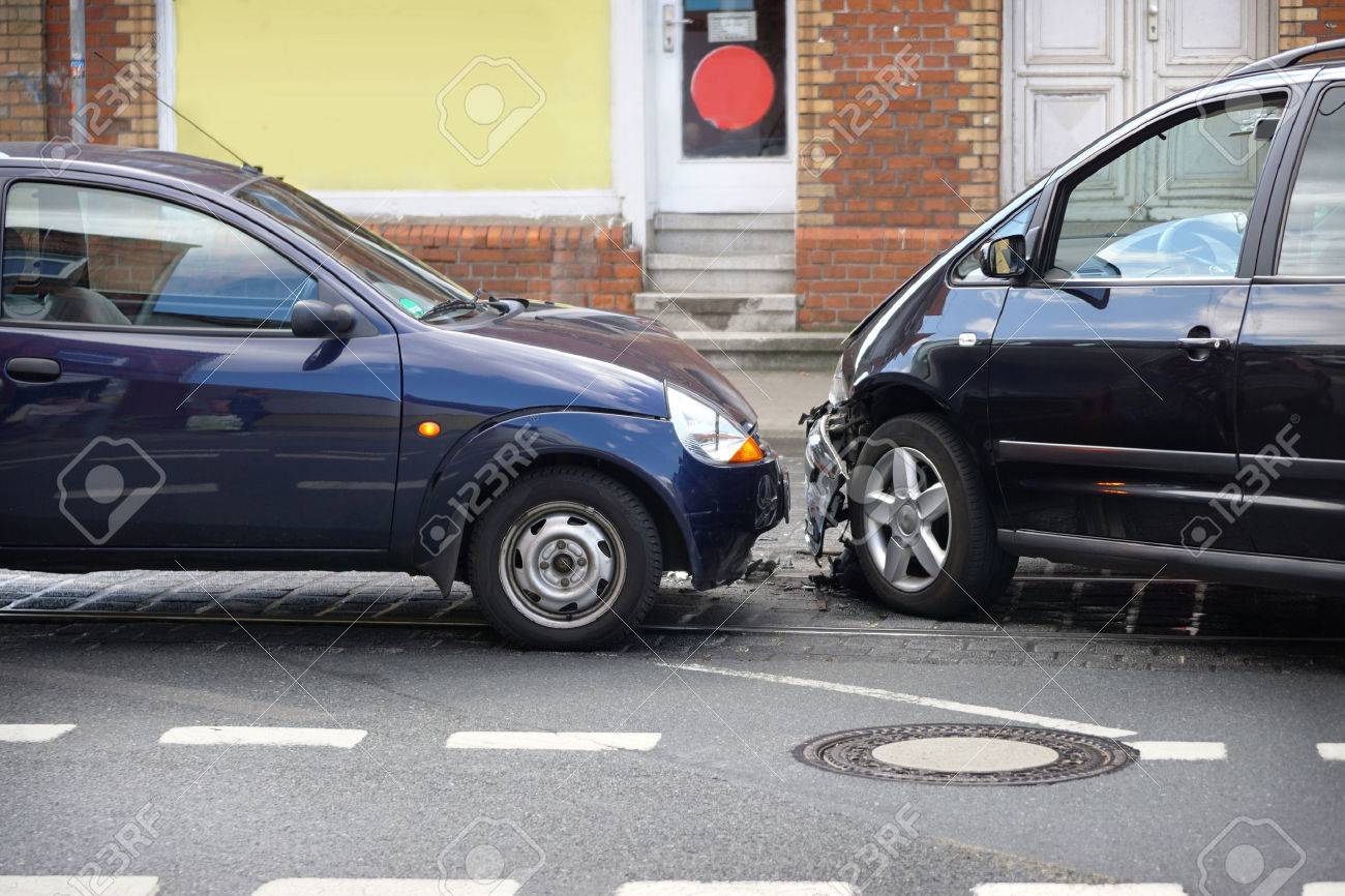 car crash or auto accident with front-end collision - 45223749 car crash or auto accident with front-end collision - 45223749
