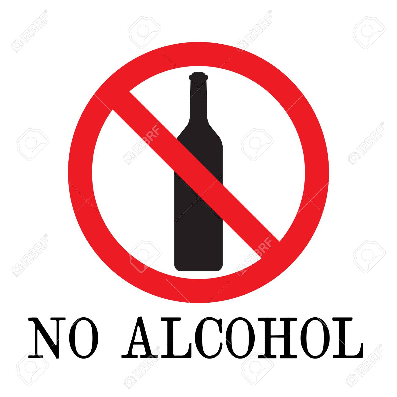 No Alcohol Drink Sign. Vector. Logo Element. No Drinking Sign, No Alcohol  Sign, Isolated On White Background, Vector Illustration. Royalty Free SVG,  Cliparts, Vectors, and Stock Illustration. Image 94912552.