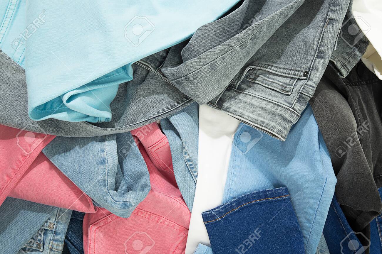 jeans with different colors