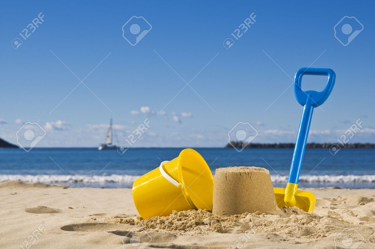 beach bucket and spade