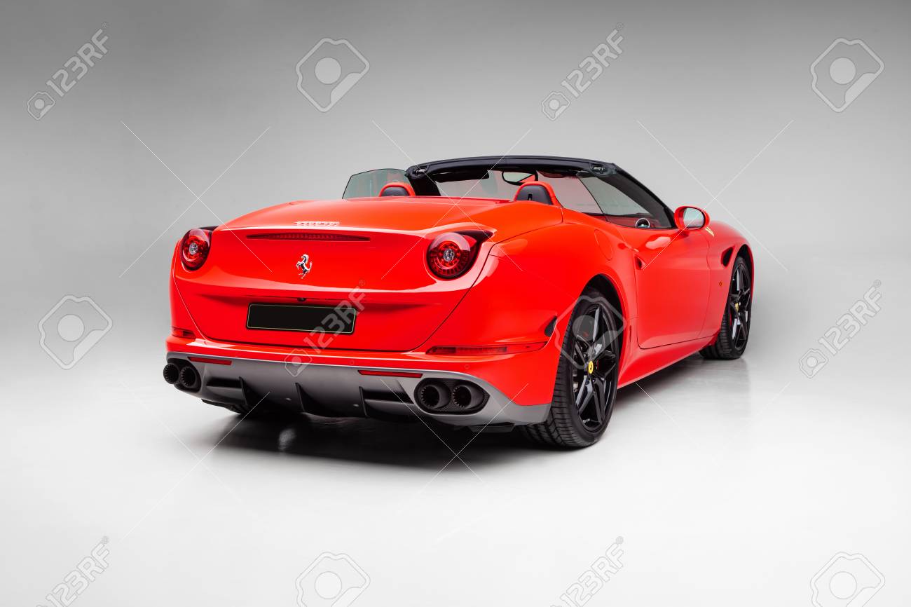 2017 Ferrari California T Handling Speciale red color covertible..