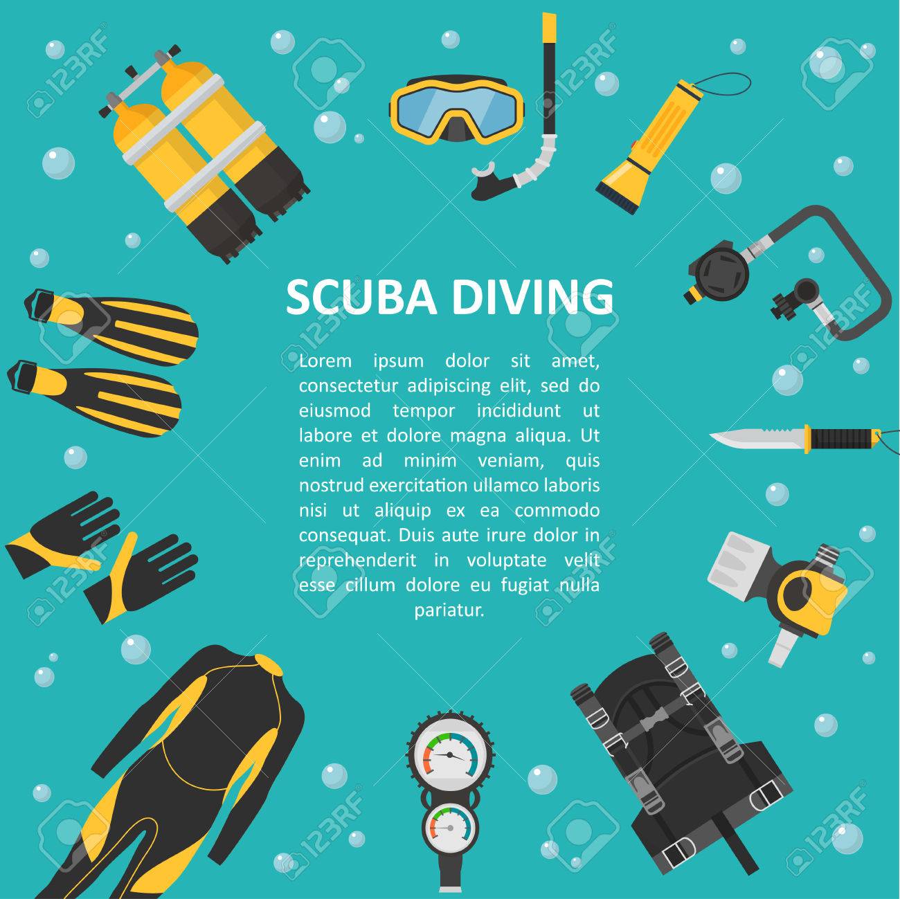 scuba diving templates