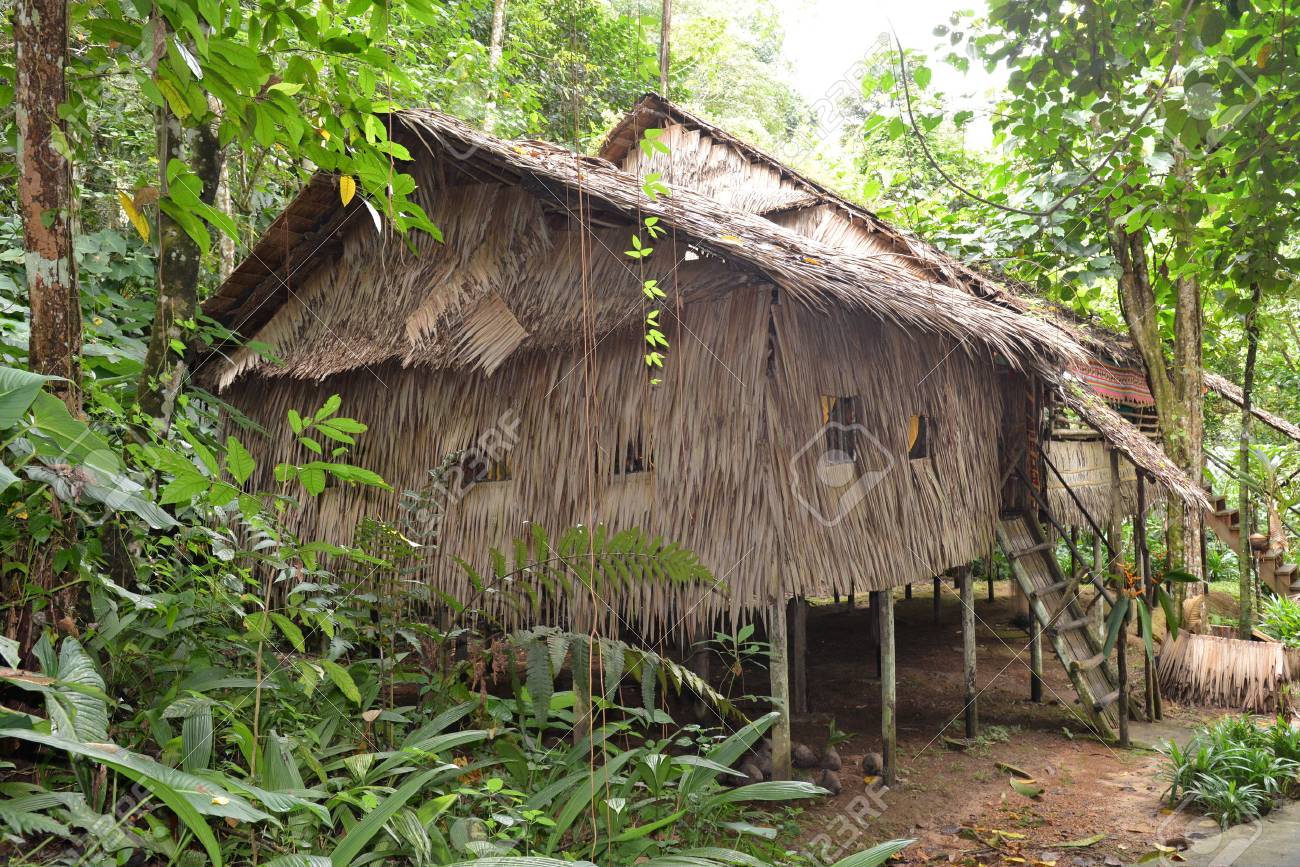 西マレーシア サバ州の部族のロングハウス の写真素材 画像素材 Image