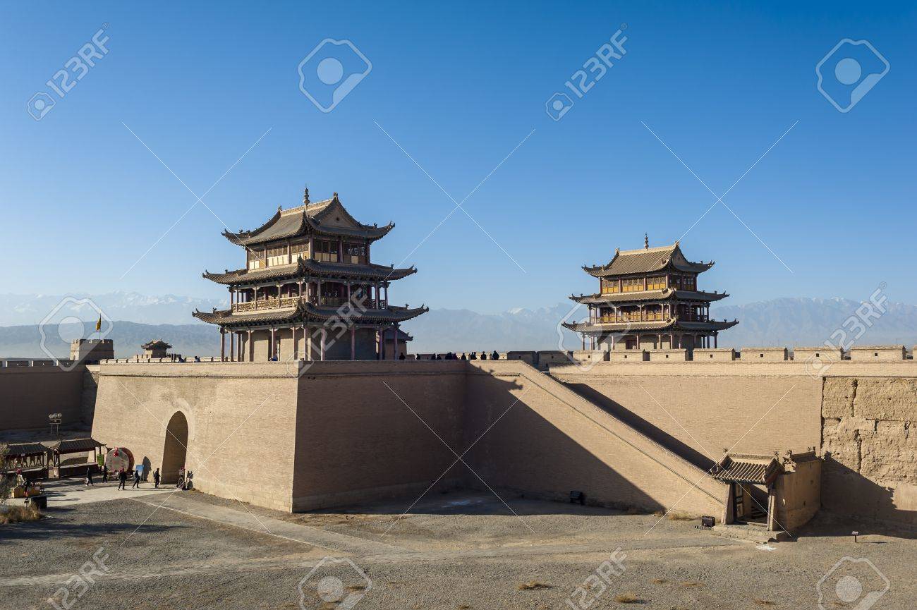 Jiayuguan West End Of Great Wall Gansu Of China Stock Photo Picture And Royalty Free Image Image
