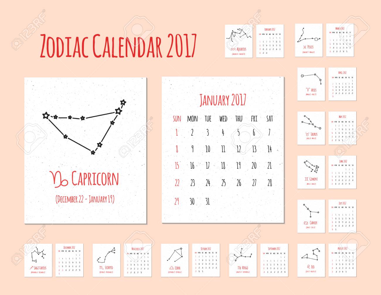 zodiac signs calendar