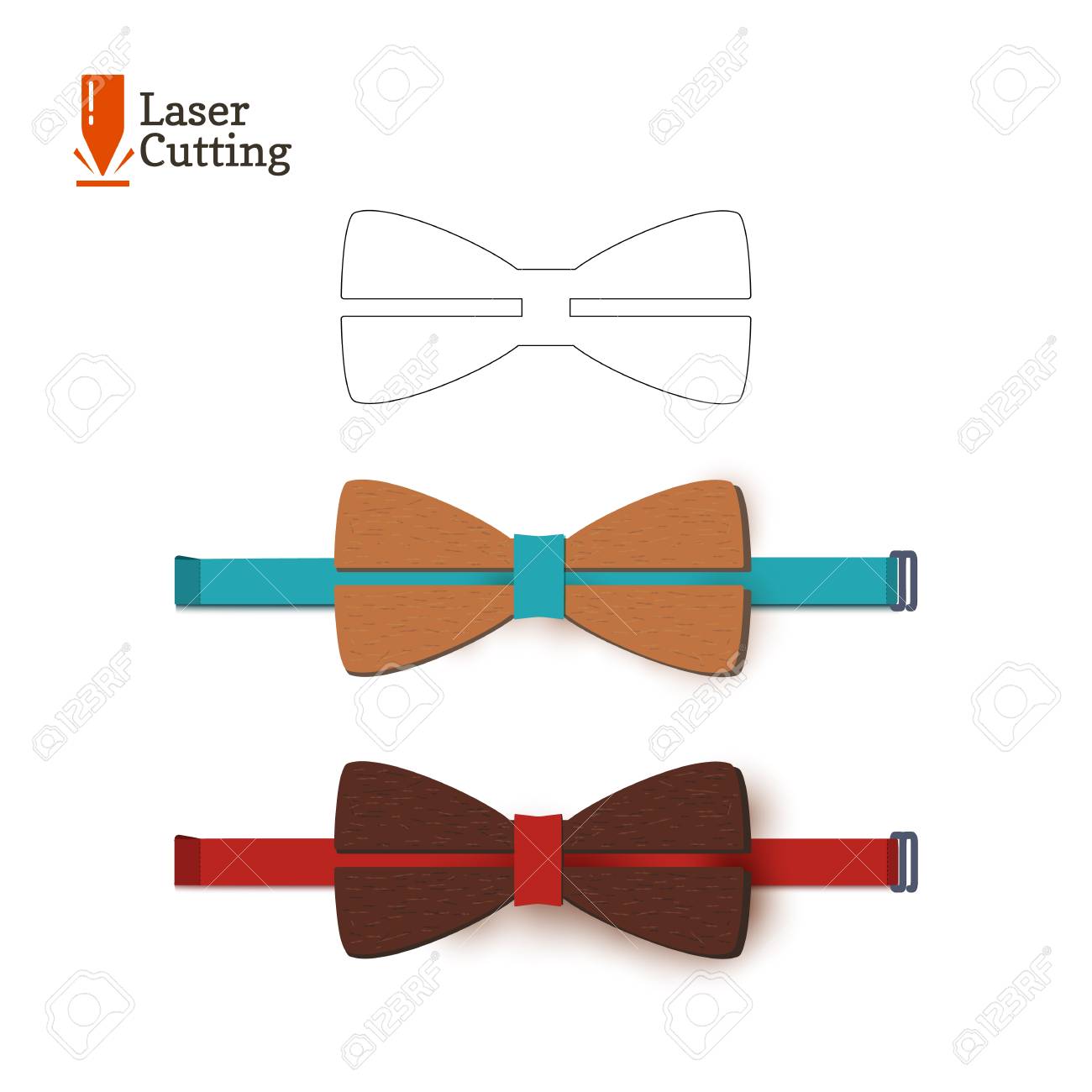 laser cut bow tie template vector silhouette for cutting a bow bow tie template