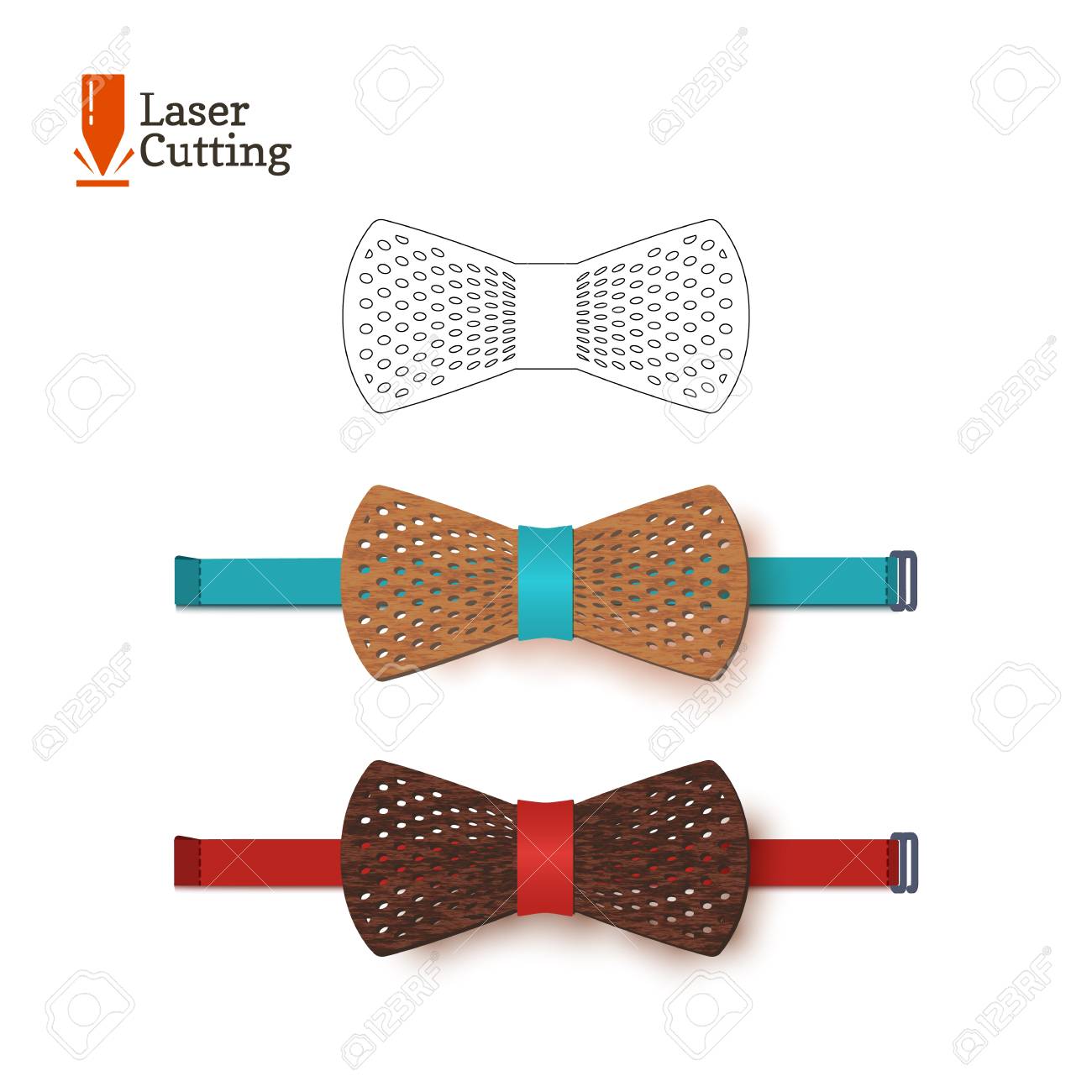 laser cut bow tie template for diy vector silhouette for cutting
