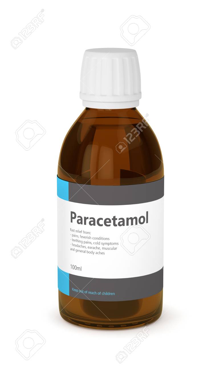 of rendering bottle paracetamol white. Acetaminophen.. 3d over