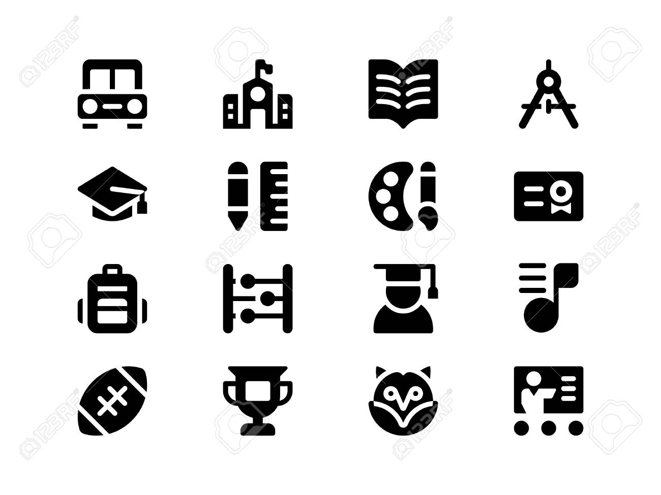 Icons For Web Mobile And Print Designed In The 32x32 Pixel Grid Scale 3x With The Outer 2 Pixels Royalty Free Cliparts Vectors And Stock Illustration Image