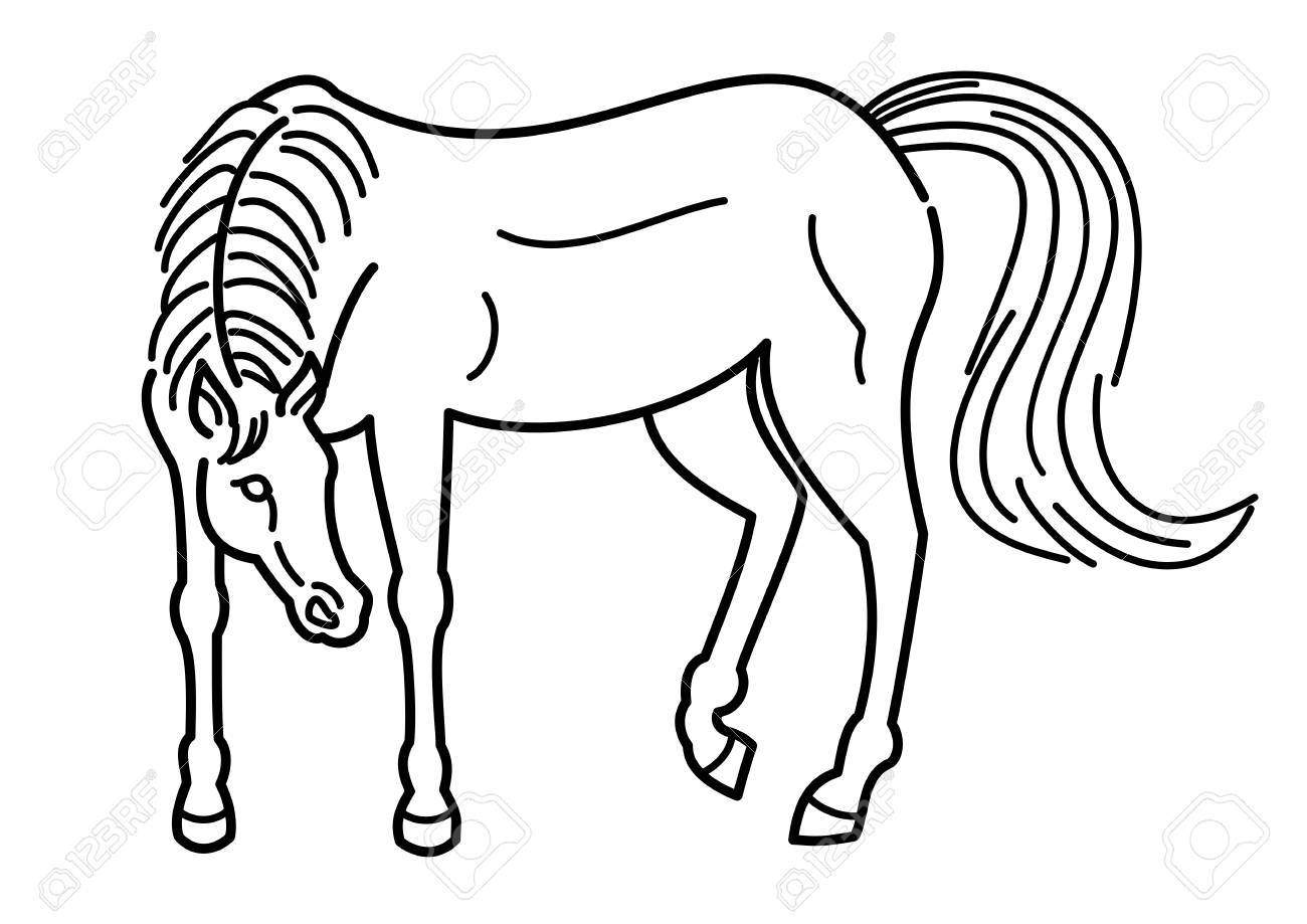 簡単な馬 のイラスト素材 ベクタ Image 簡単な馬 のイラスト素材 ベクタ Image