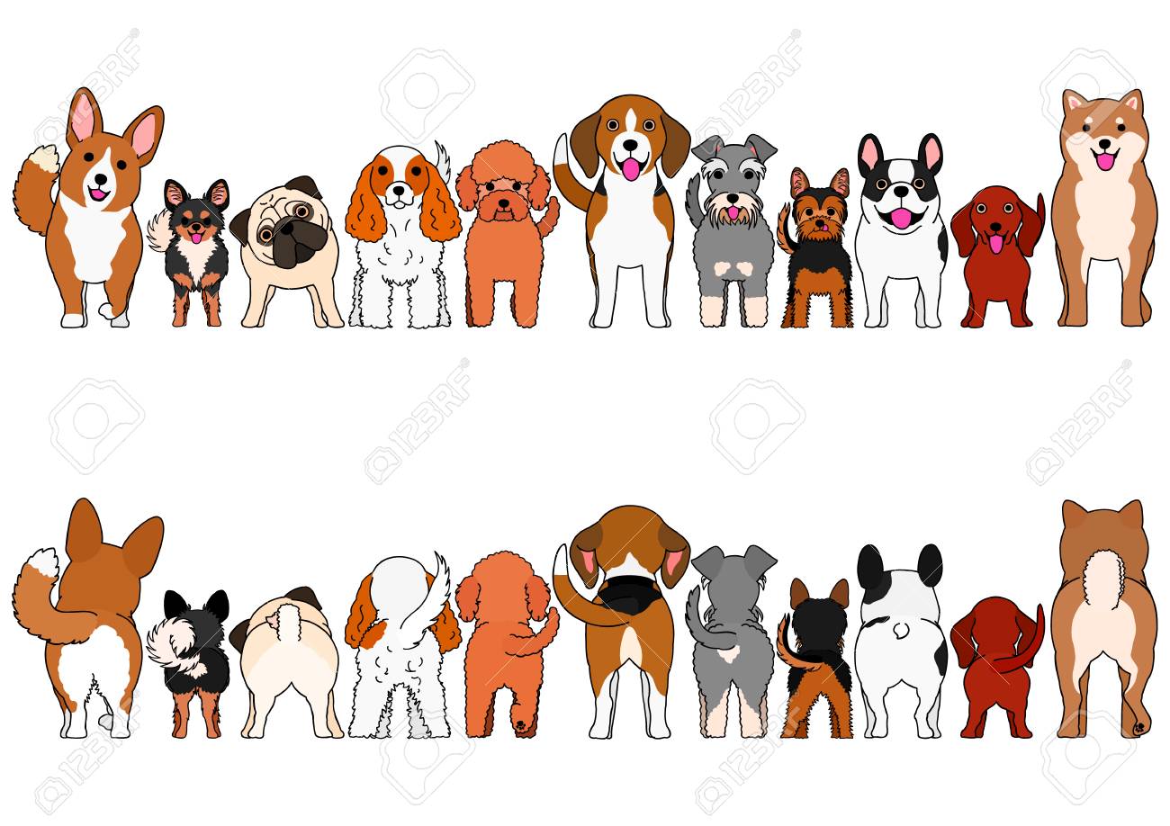 Small Dogs Border Set Royalty Free SVG, Cliparts, Vectors, and Stock  Illustration. Image 119585456.