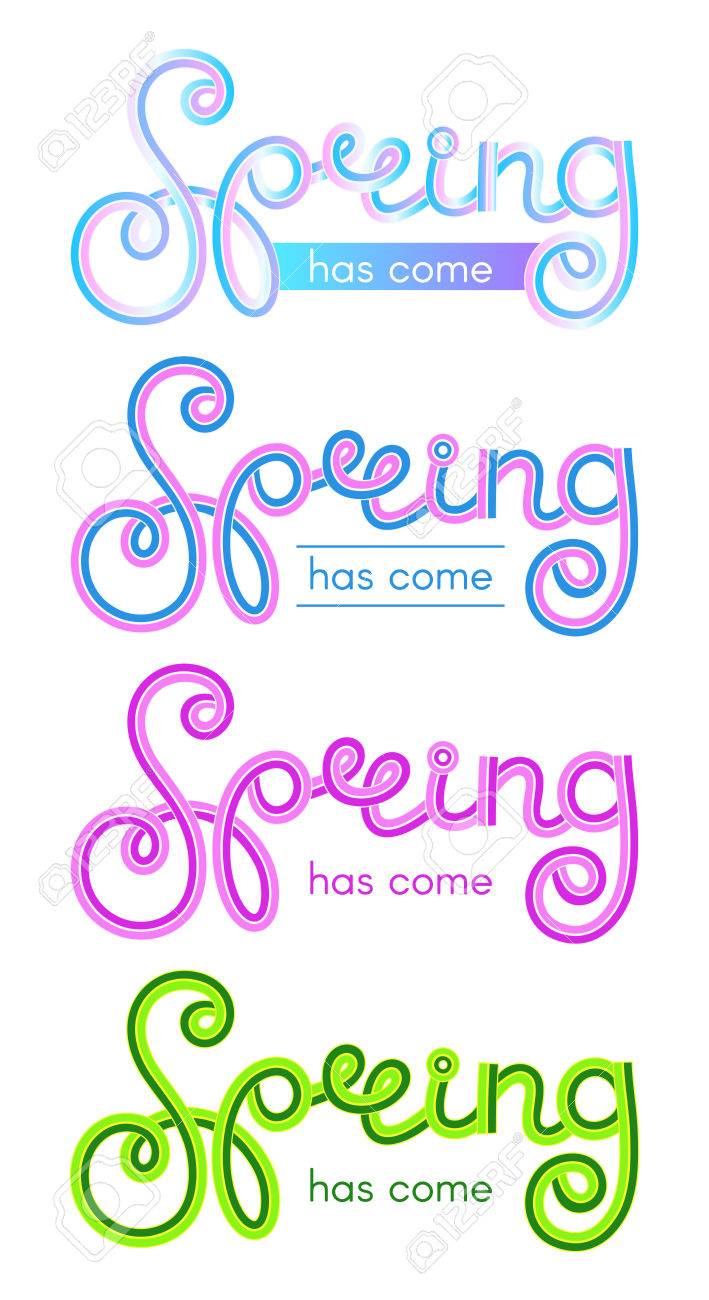 Conjunto De Inscripciones La Primavera Llego En Diferentes Colores Letras Hermosas Sobre Fondo Blanco Ilustraciones Vectoriales Clip Art Vectorizado Libre De Derechos Image 73555320 conjunto de inscripciones la primavera llego en diferentes colores letras hermosas sobre fondo blanco