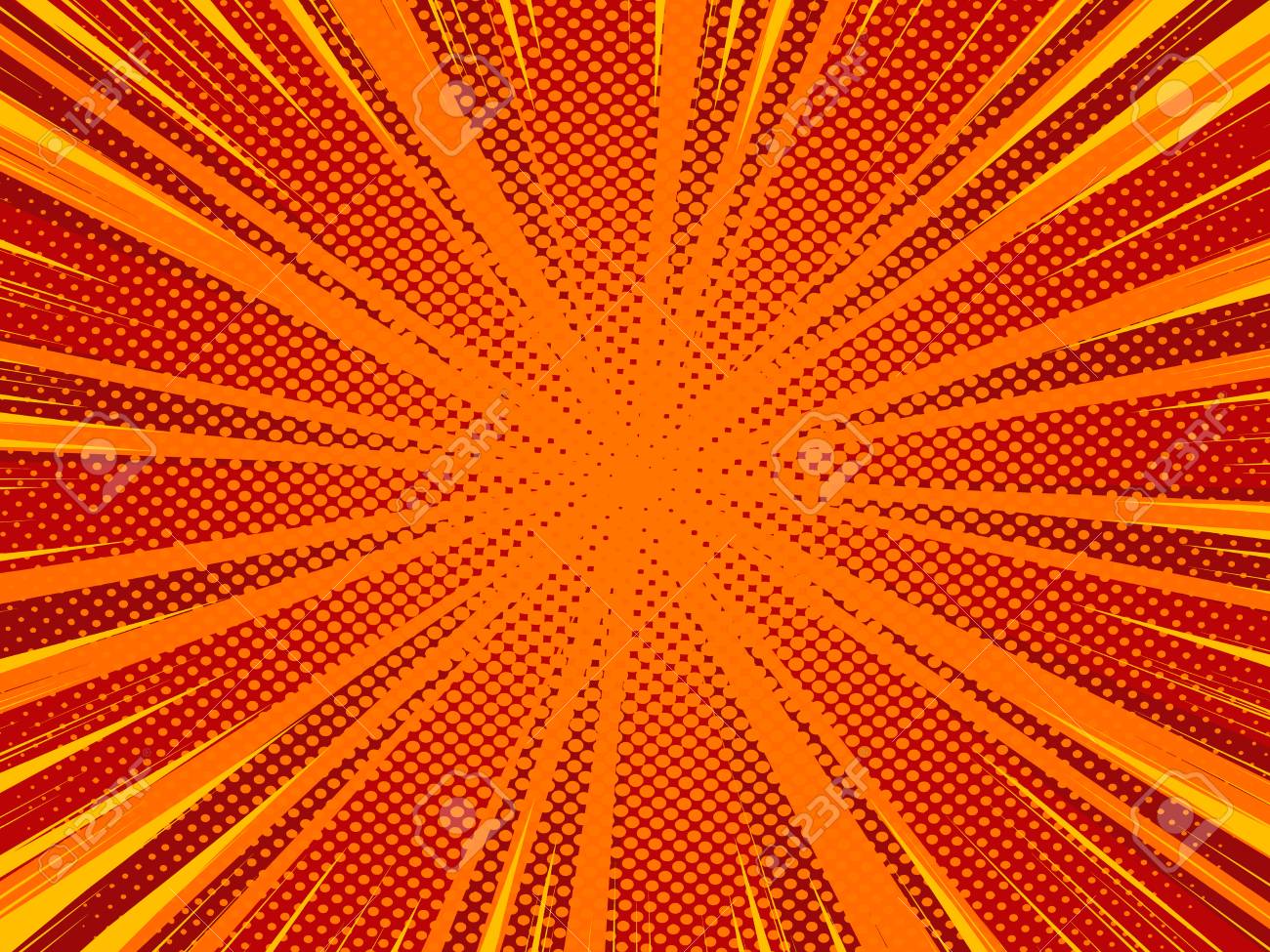 Comic Book Cartoon Background With Halftone Pattern Orange Color Royalty Free Cliparts Vectors And Stock Illustration Image 96636081