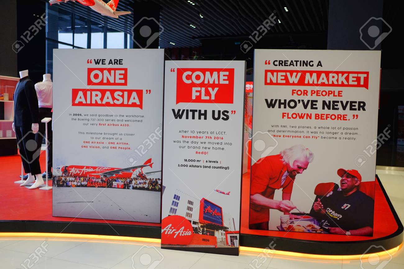 Sepang Malaysia March 28th 2019 Reception Area In Airasia S Stock Photo Picture And Royalty Free Image Image 120683463