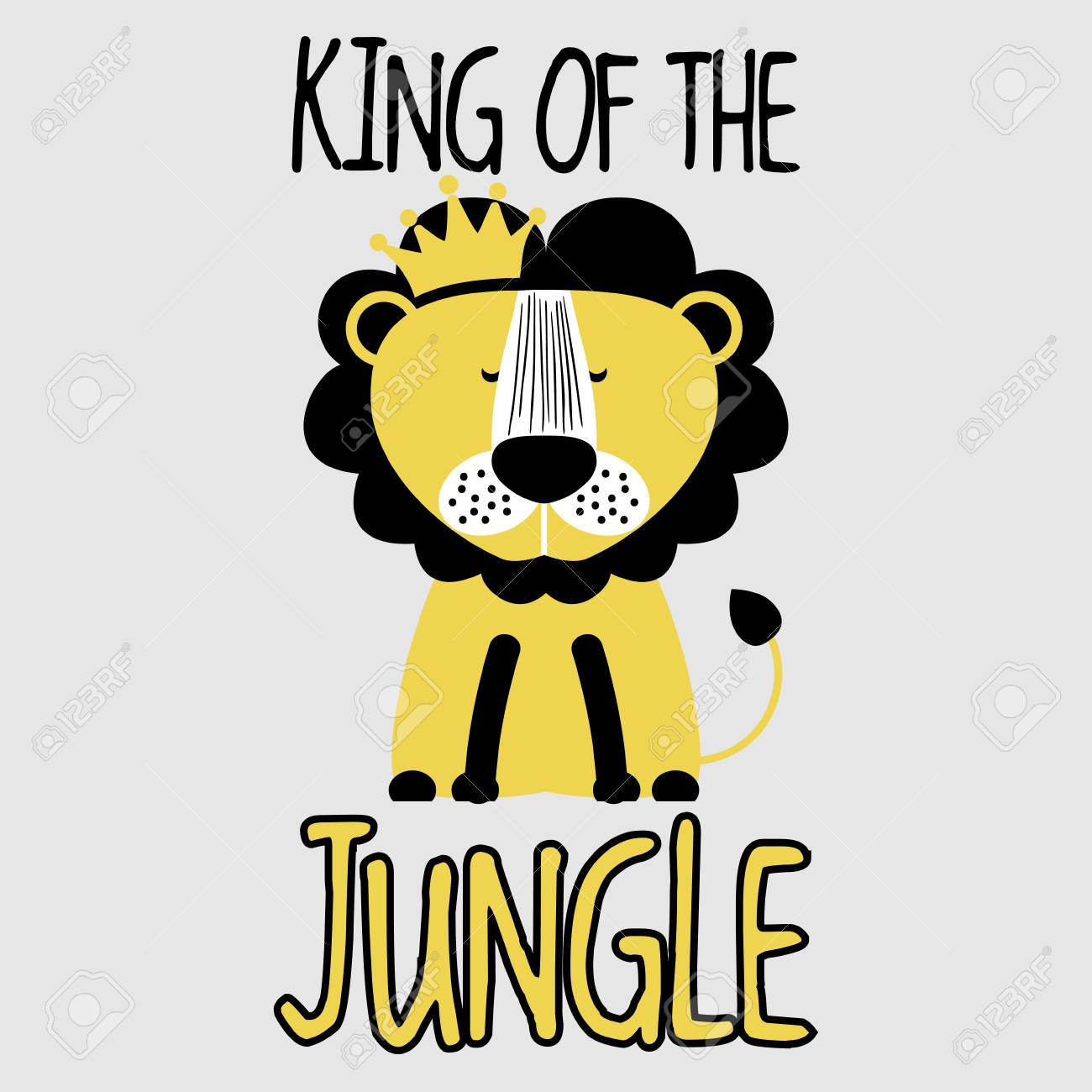 King Of The Jungle Lion Funny Vector Character Drawing Lettering Royalty Free Cliparts Vectors And Stock Illustration Image King Of The Jungle Lion Funny Vector Character Drawing Lettering Royalty Free Cliparts Vectors And Stock Illustration Image
