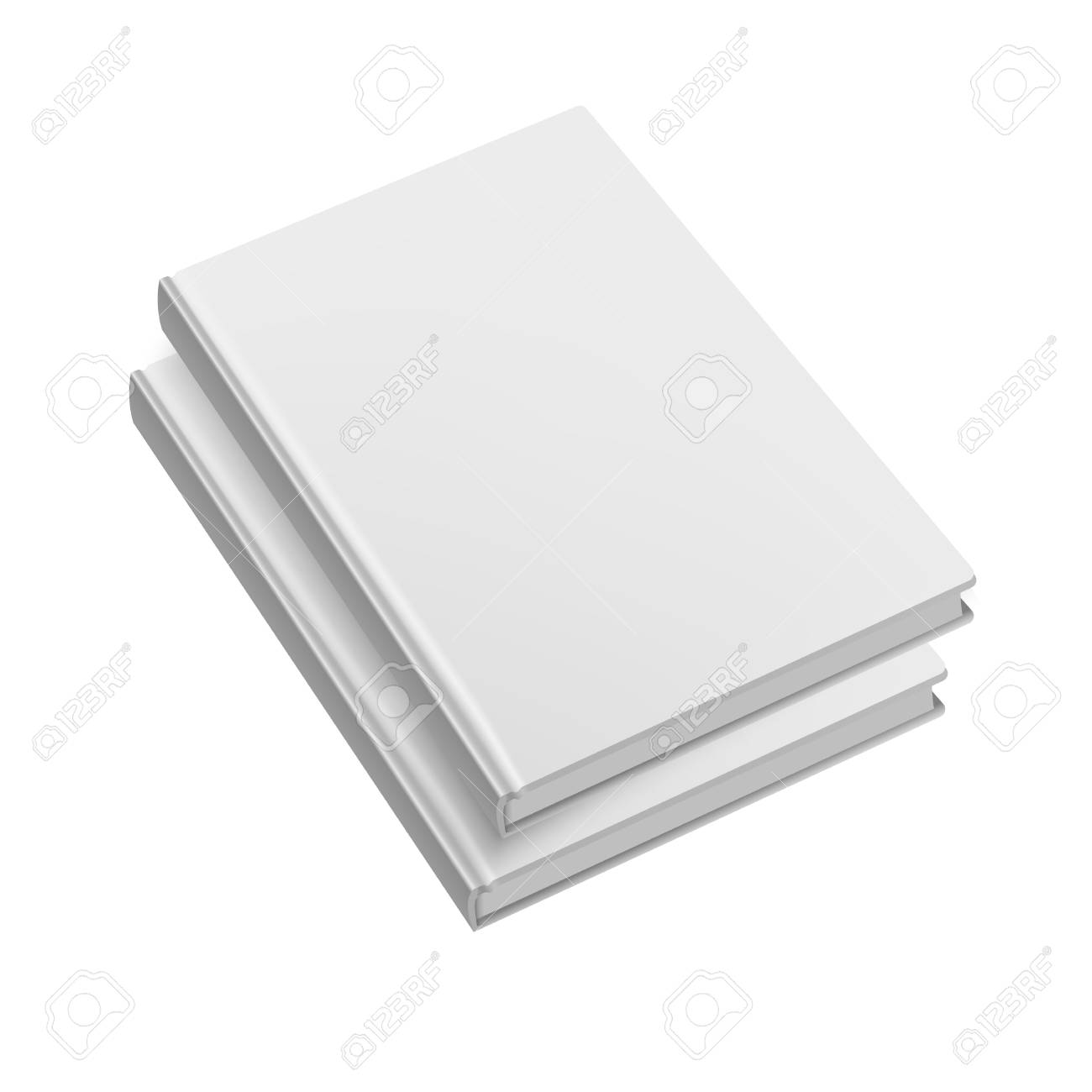 blank softcover book or magazine template on white background mock