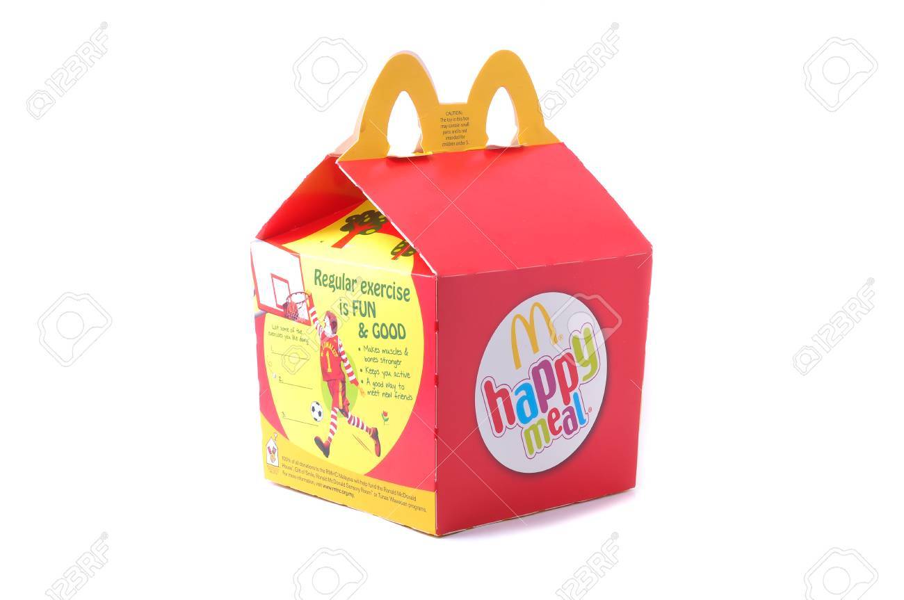 kuala lumpur malaysia april 22 2014 mcdonalds happy meal happy meal box