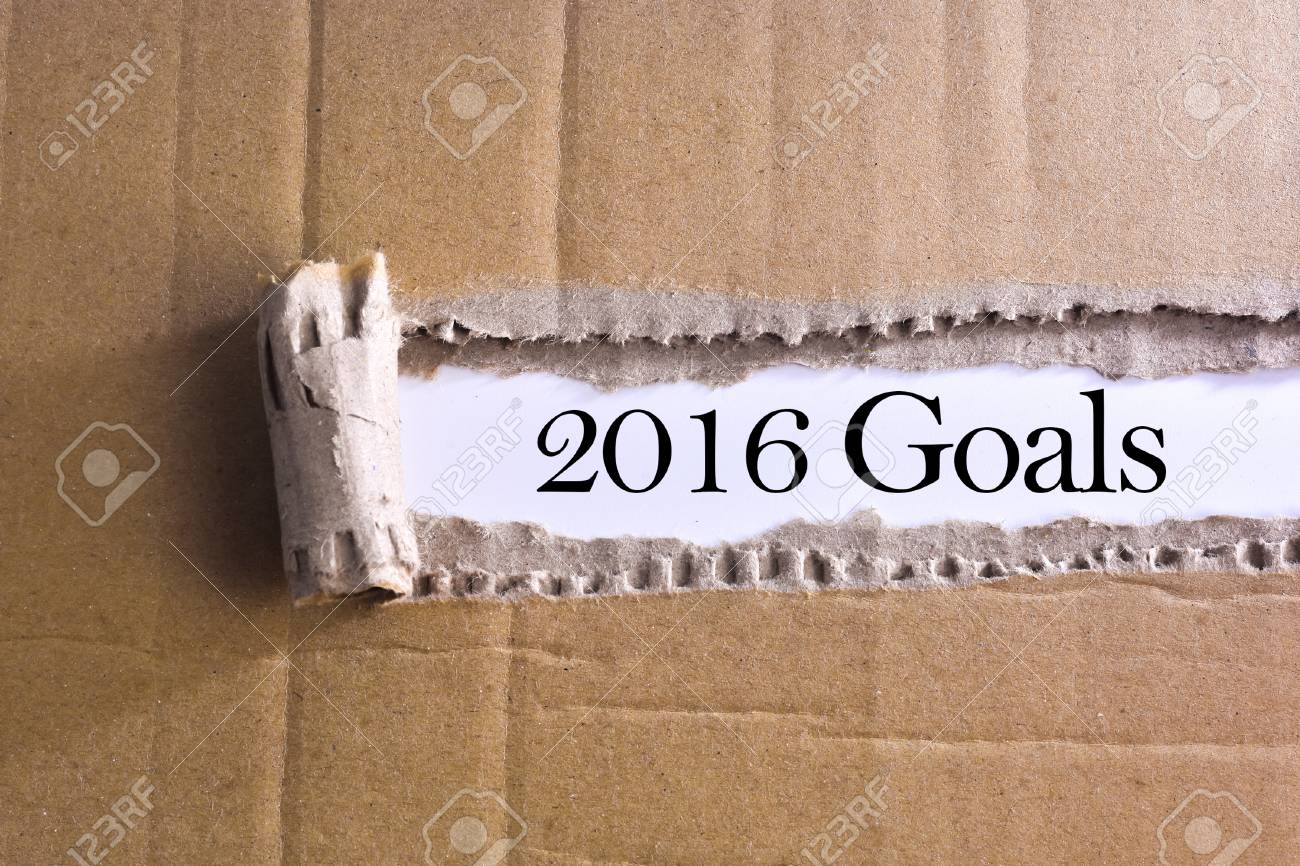 torn paper with word 2016 goals - 47352109 torn paper with word 2016 goals - 47352109