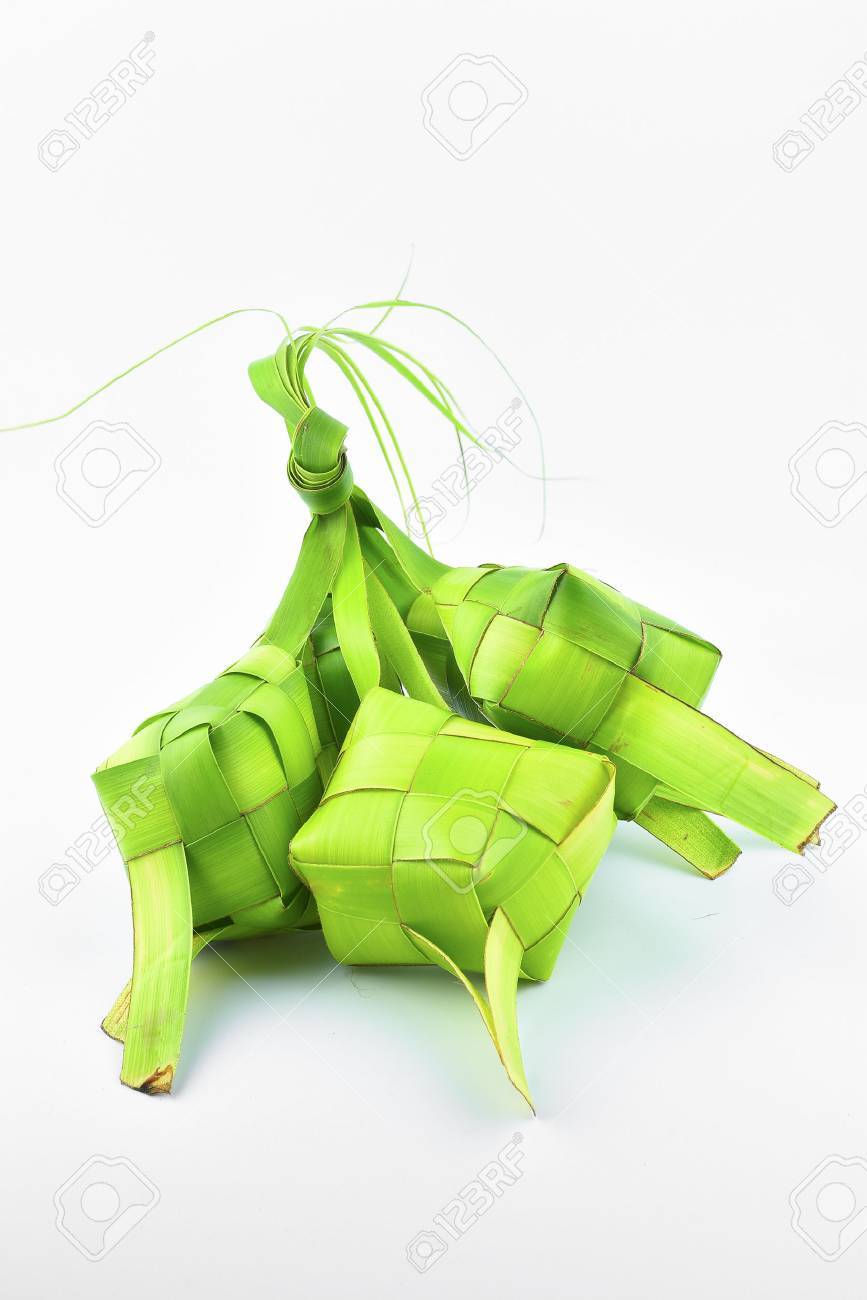 Ketupat (Rice Dumpling). Ketupat is a natural rice casing made from coconut leaf. - 61137313 Ketupat (Rice Dumpling). Ketupat is a natural rice casing made from coconut leaf. - 61137313