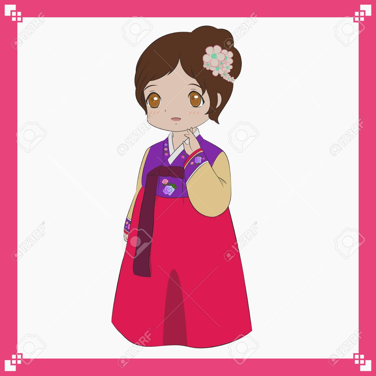 Korean traditional dress cartoon pictures Korean traditional dress cartoon pictures