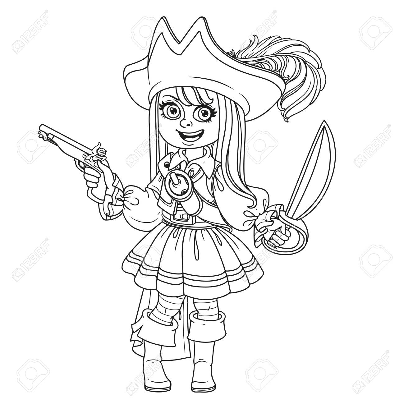 Jolie Fille En Costume De Pirate Decrit Pour La Page A Colorier Clip Art Libres De Droits Svg Vecteurs Et Illustration Image 87327227 Jolie Fille En Costume De Pirate Decrit Pour La Page A Colorier Clip Art Libres De Droits Svg Vecteurs Et Illustration Image 87327227