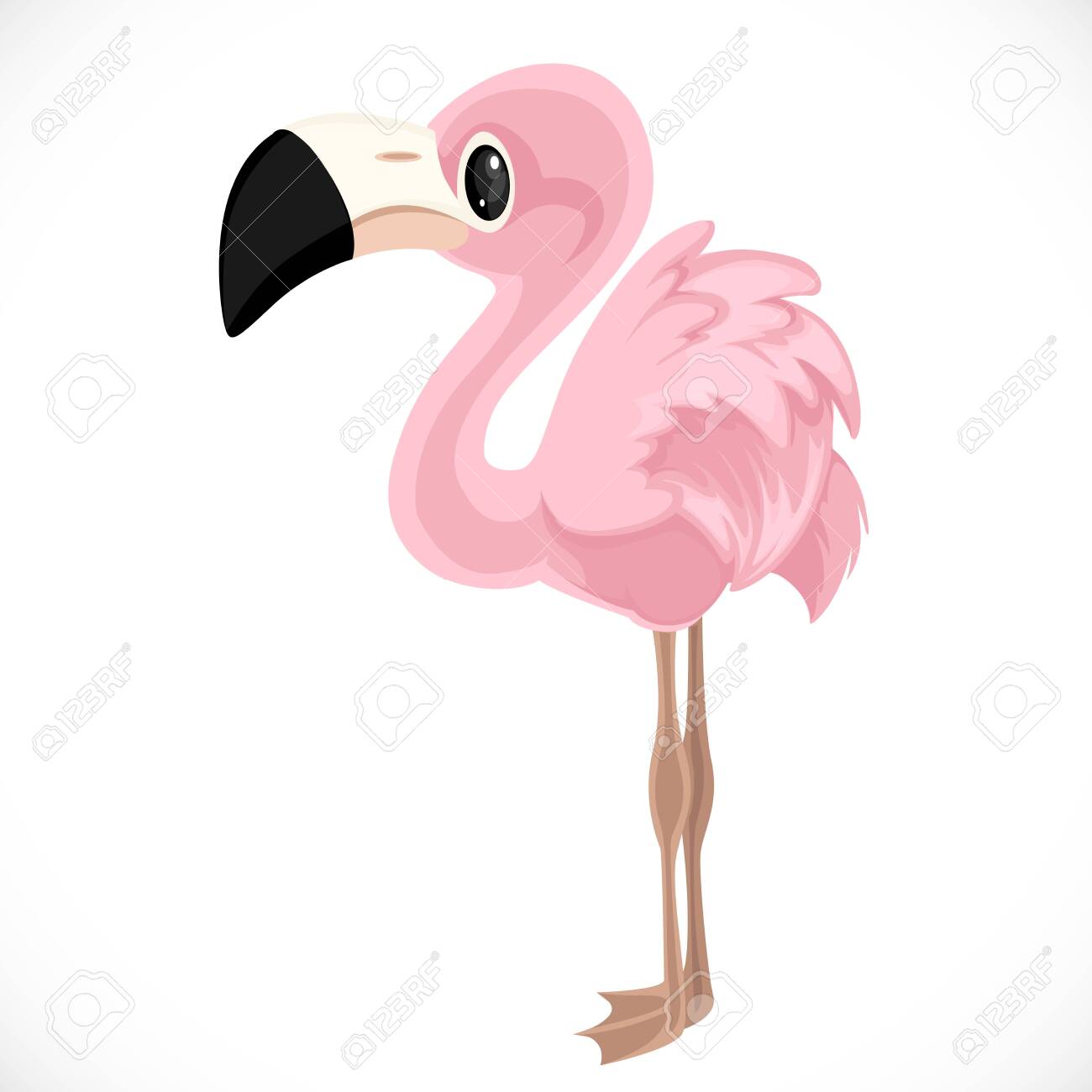 fluffy flamingo toy