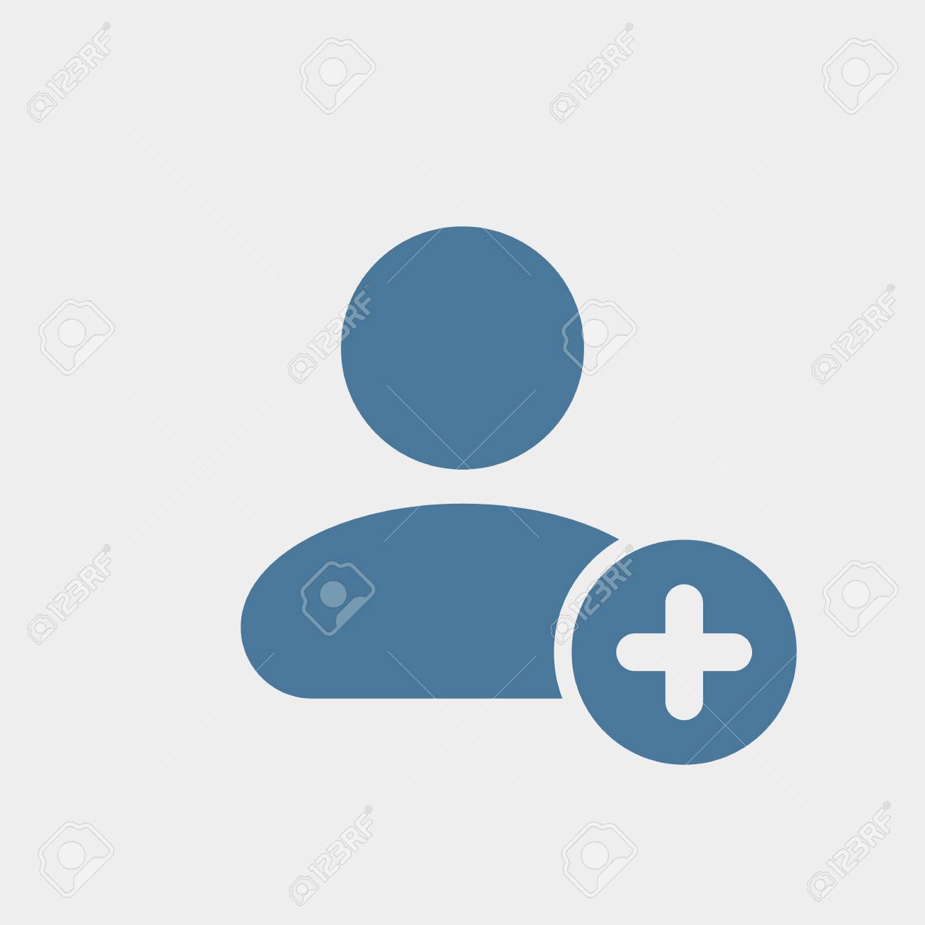 User icon with add sign. User icon and new, plus, positive concept. Vector icon - 97147833 User icon with add sign. User icon and new, plus, positive concept. Vector icon - 97147833