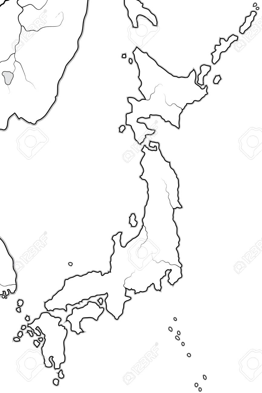 World Map Of JAPAN Land Of The Rising Sun Endonym Nippon Nihon