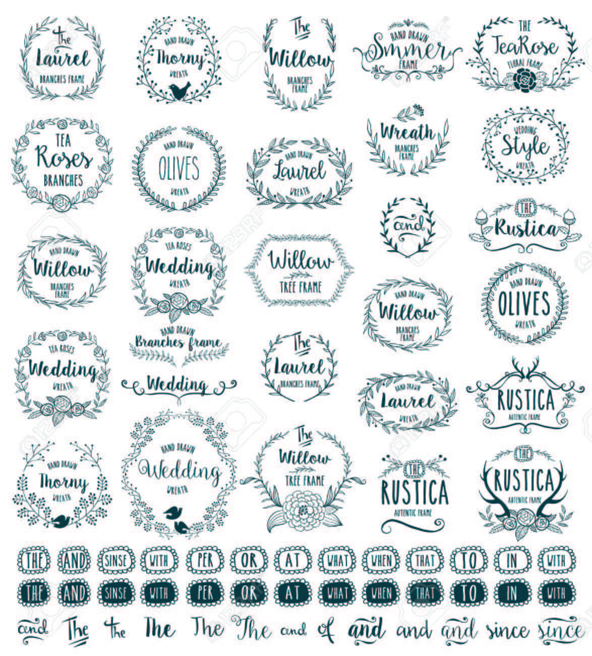 手描きのフレームのイラスト素材 ベクタ Image