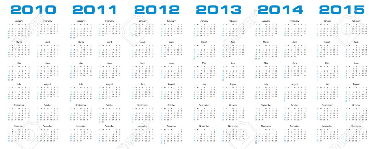 2014 and 2015 calendars