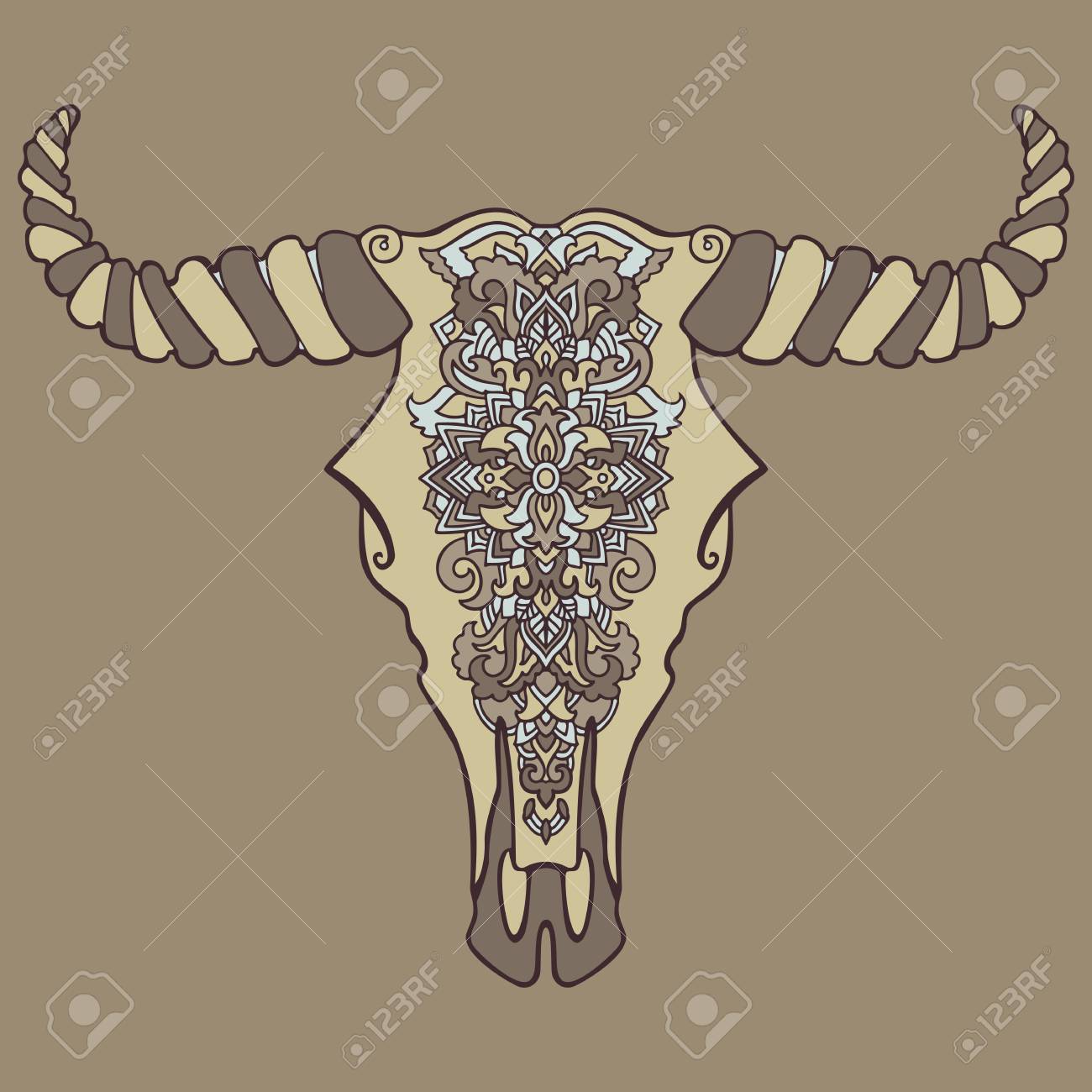Toter Kuhkopf Der Mandala Tatowierungsart Dekorativer Verzierungsbuffelschadel Native Indische Kunst Vektor Illustration Ethnische Skizze Design Tribal Boho Stilmuster Lizenzfrei Nutzbare Vektorgrafiken Clip Arts Illustrationen Image 86147320
