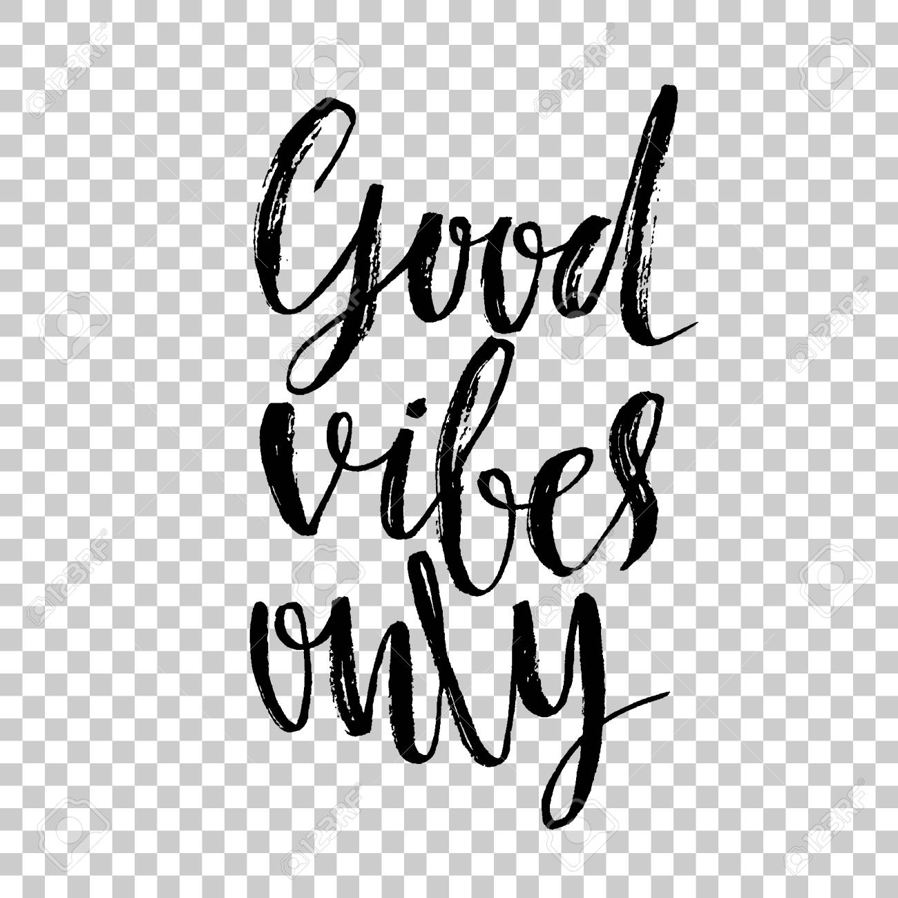 good vibes only hand