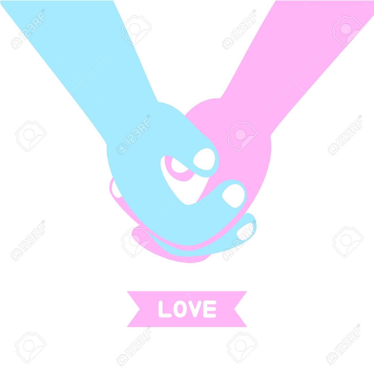 O Casal De Maos Dadas Homem Segurando A Mao Da Mulher O Casal De Maos Dadas Para A Forma Do Coracao Cartao De Amor Para O Dia Dos Namorados Imagens Para Casamento