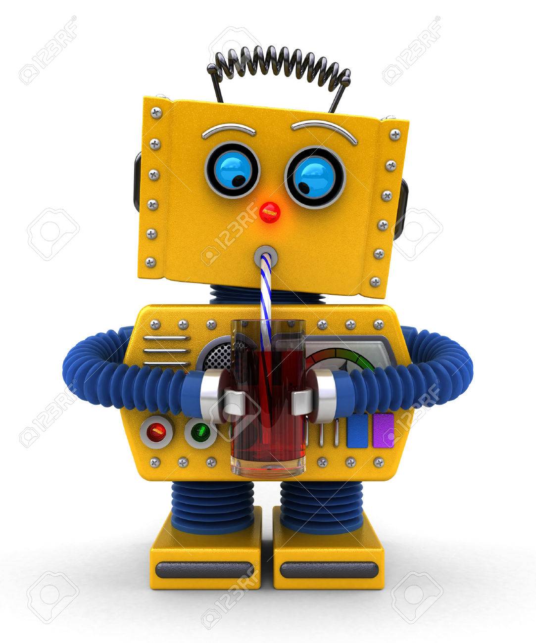 yellow toy robot