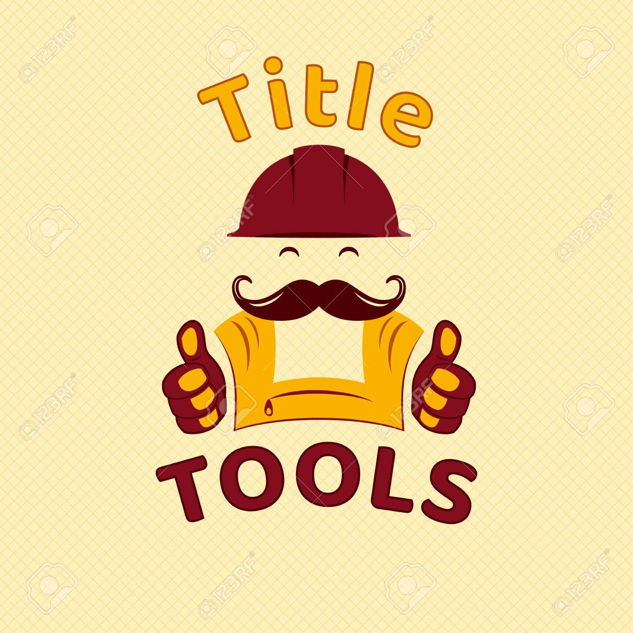 tools emblem logo for handyman small business construction