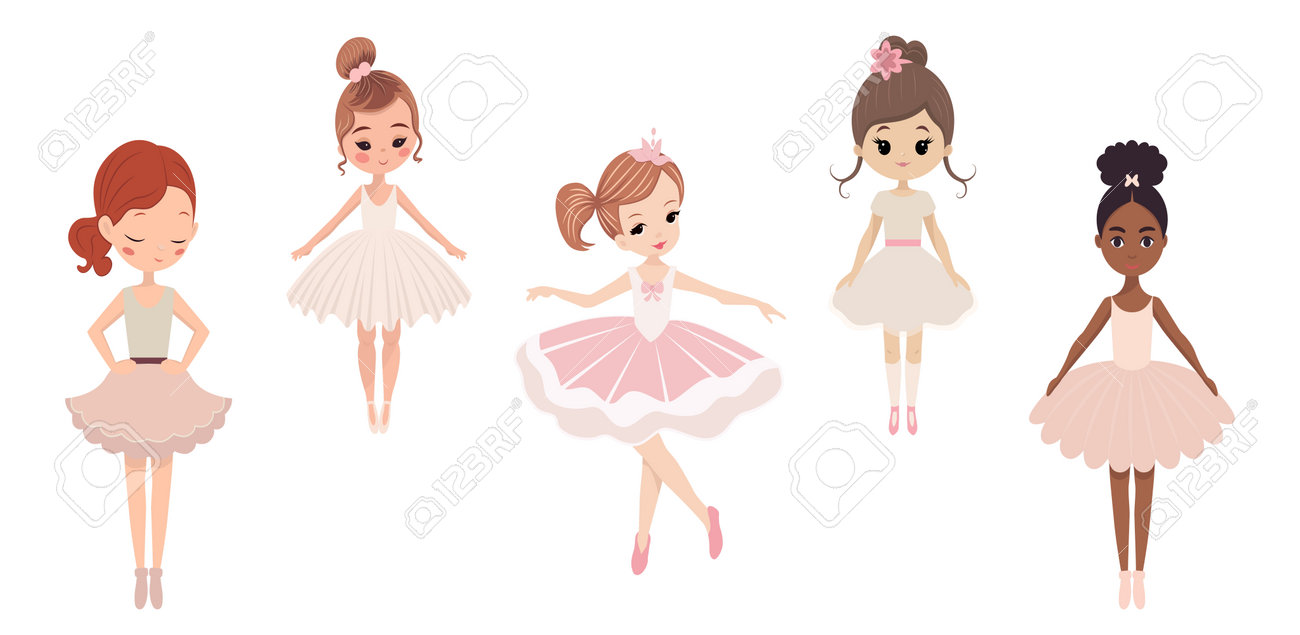 Ballerina girl print, image size:1300x635