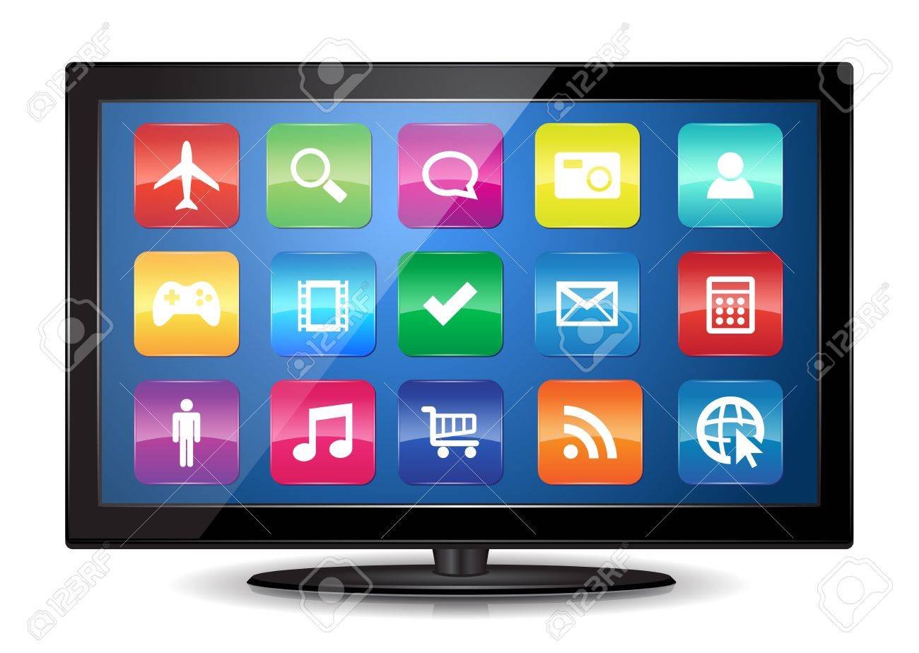 This Image Represents A Smart Tv Smart Tv Royalty Free Cliparts Vectors And Stock Illustration Image