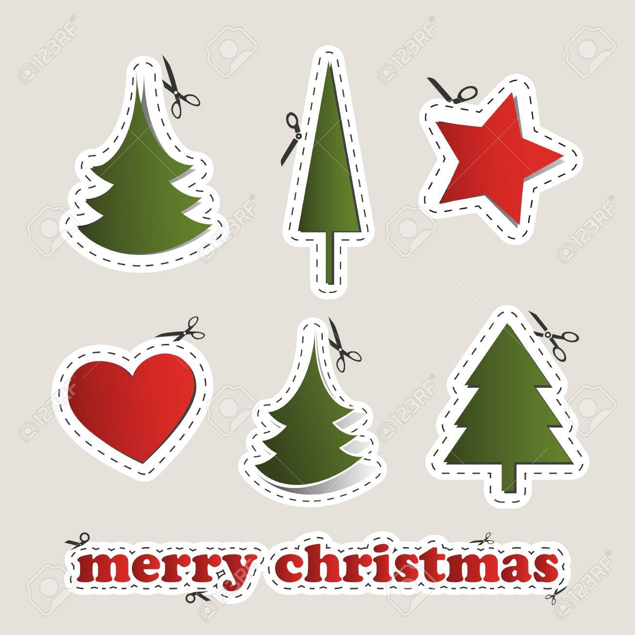 blank christmas labels with