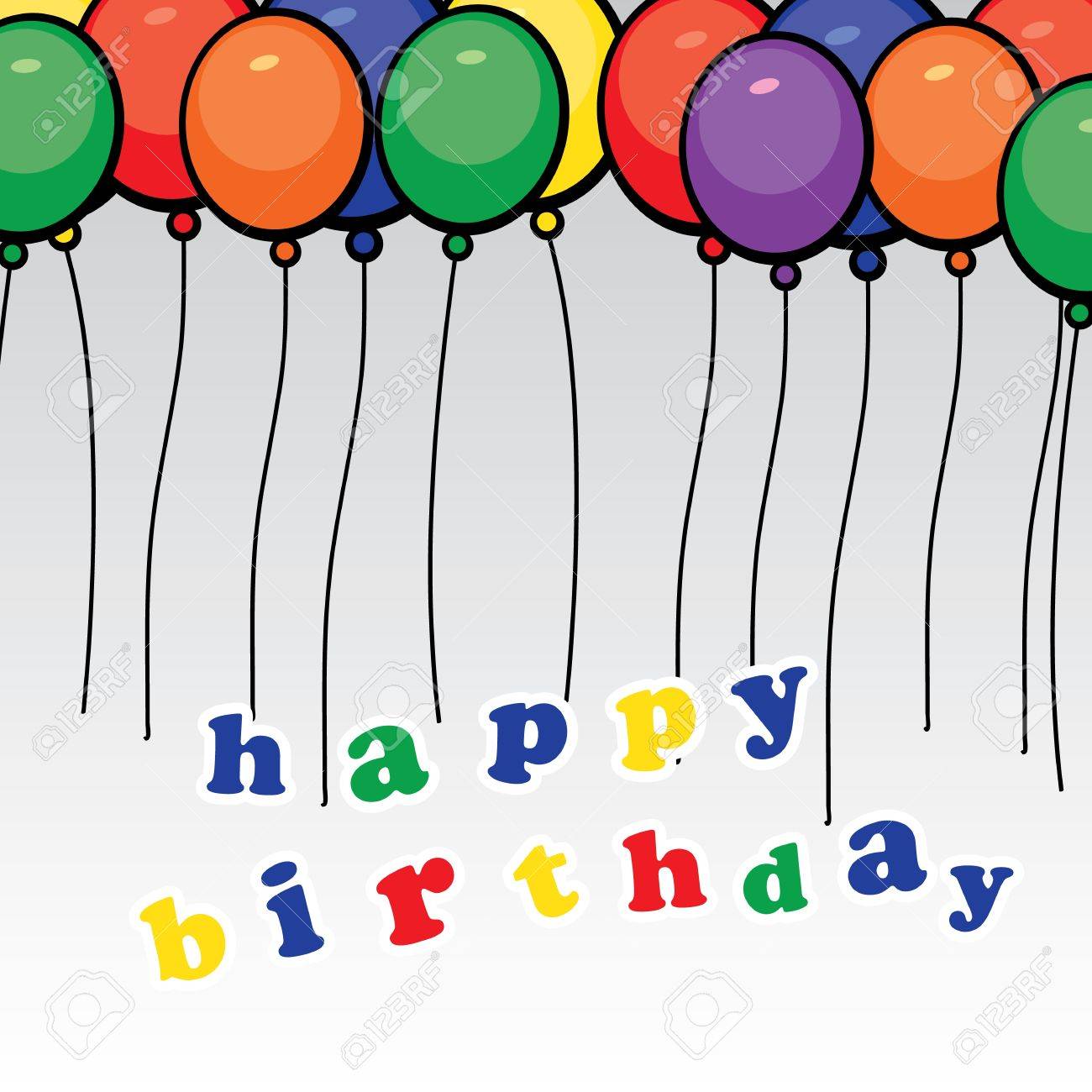 Birthday Card, Flyer Or Cover Design Royalty Free SVG, Cliparts, Vectors,  and Stock Illustration. Image 15425703., image size:1300x1300