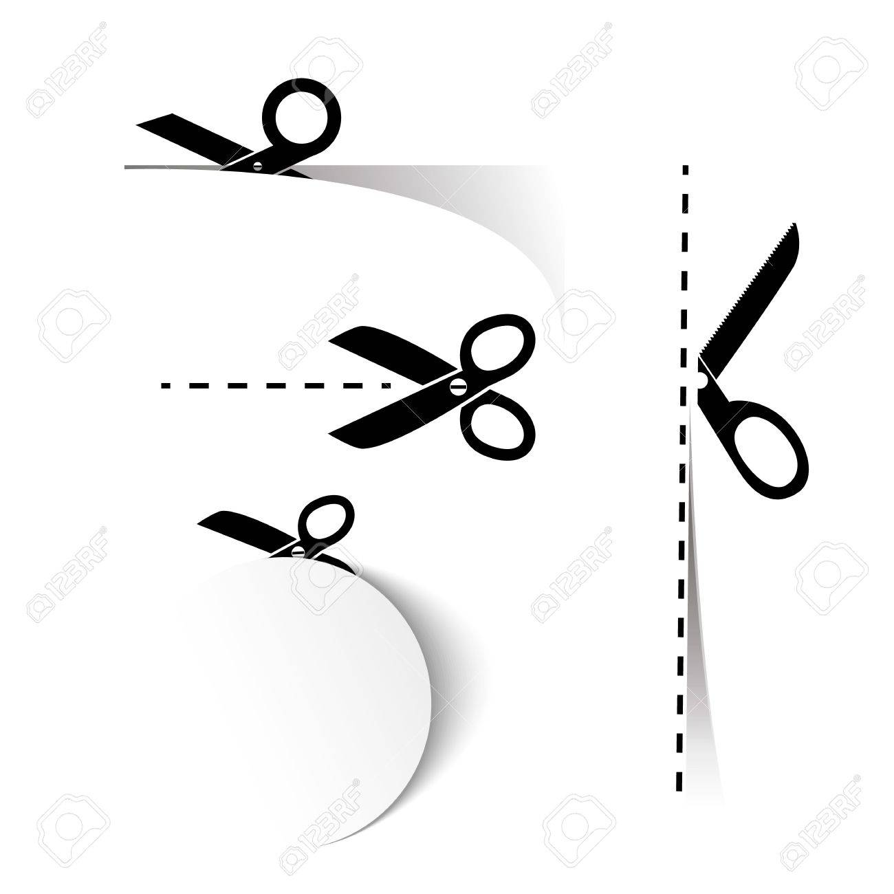 scissors template royalty free cliparts vectors and stock