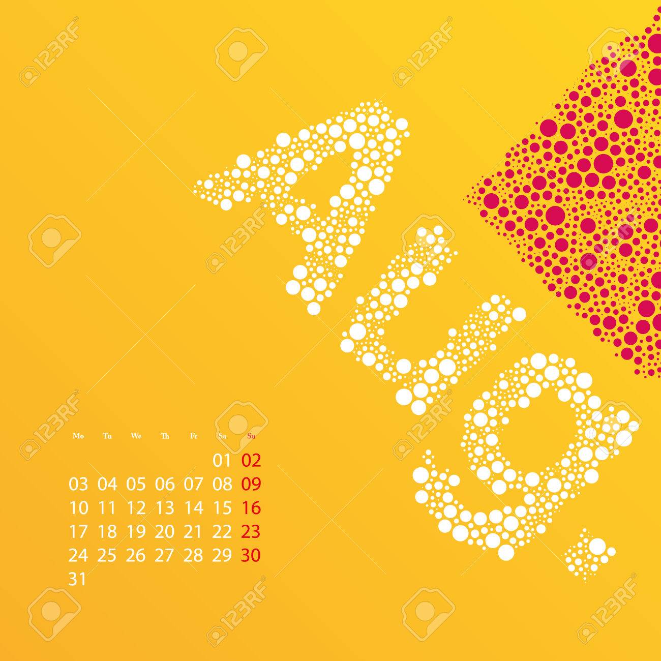 abstract dotted monthly calendar design template in seasonal seasonal calendar 2015