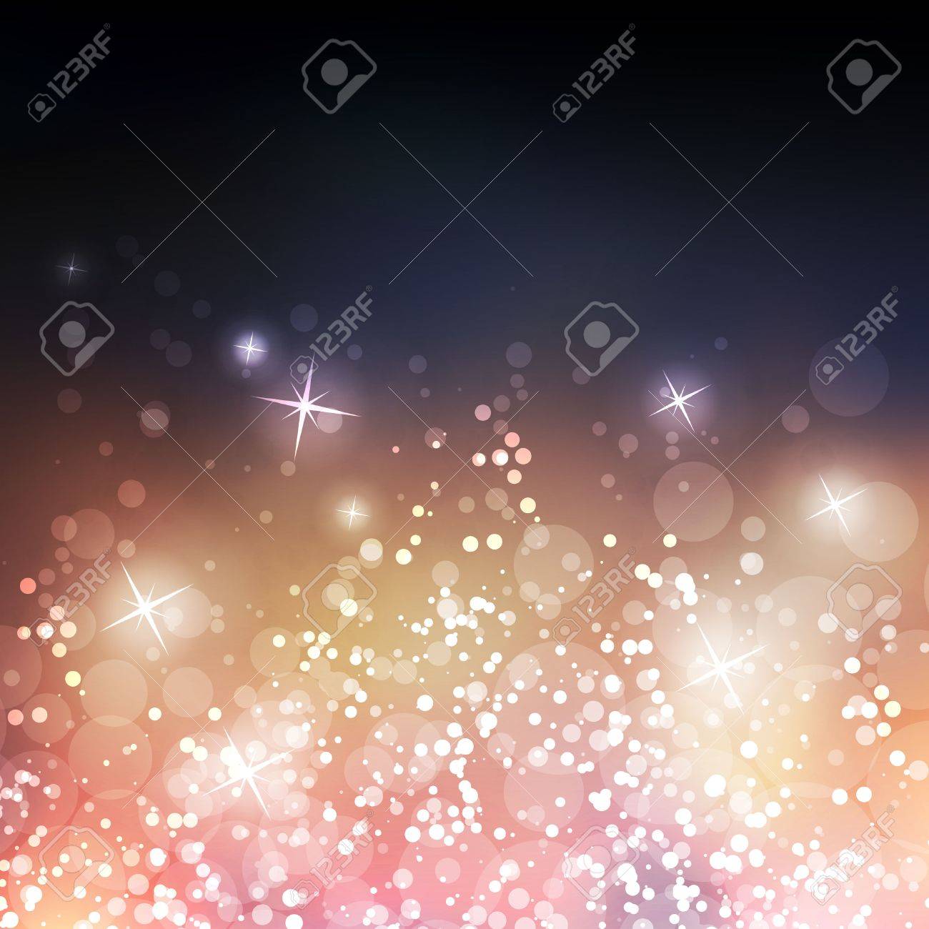 抽象的なスパーク リングのカバー デザイン テンプレートぼやけて背景 色 青 金 紫のイラスト素材 ベクタ Image