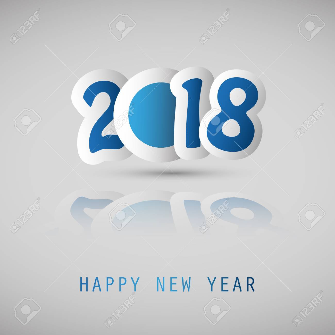 happy new year card 2018