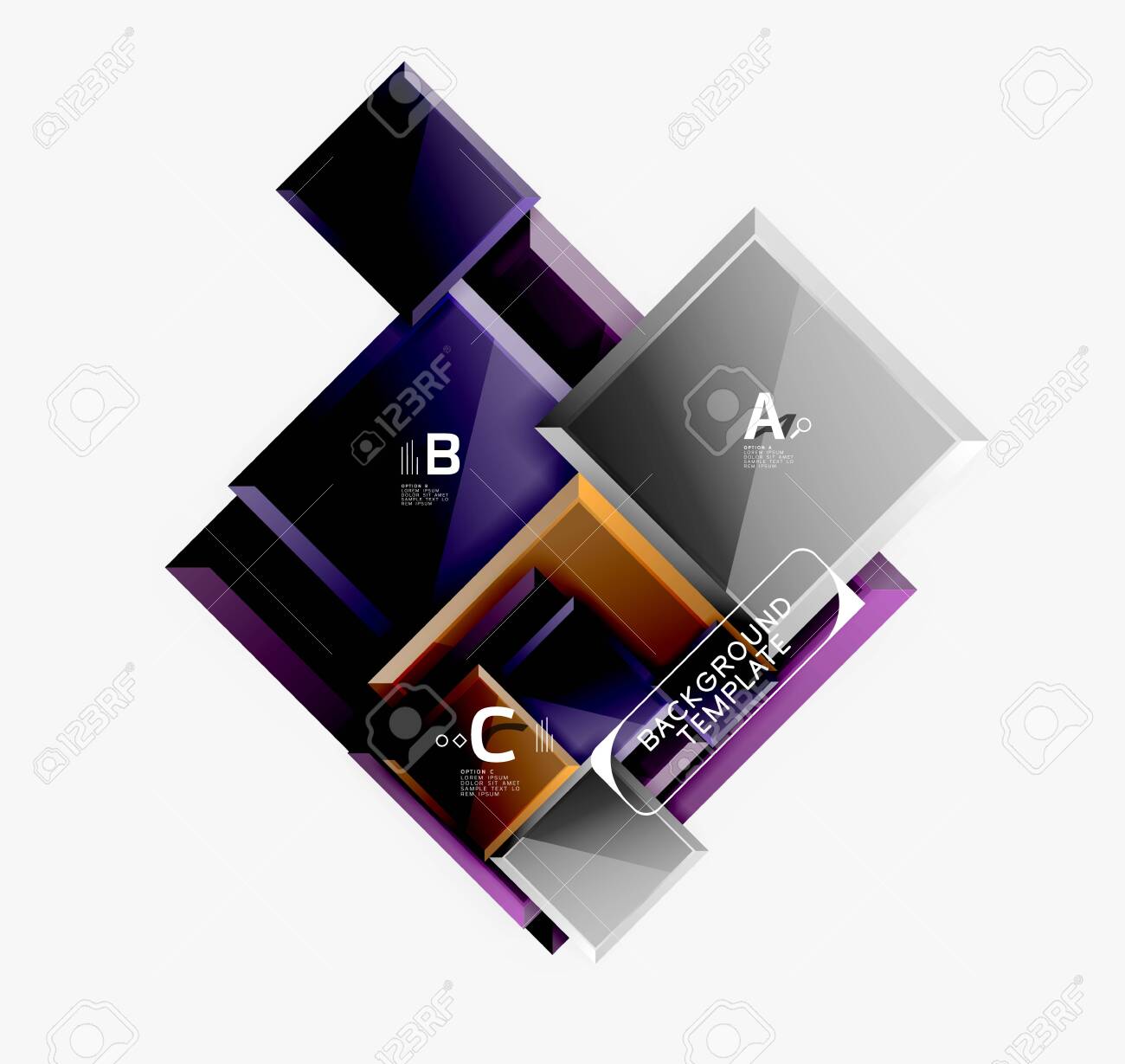Abstract Square Composition For Background Banner Royalty Free Cliparts Vectors And Stock Illustration Image