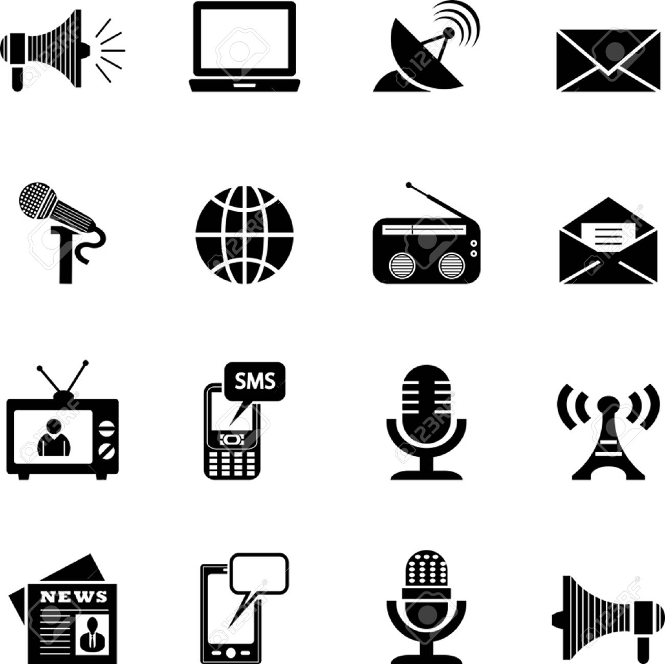 メディアのアイコンのイラスト素材 ベクタ Image